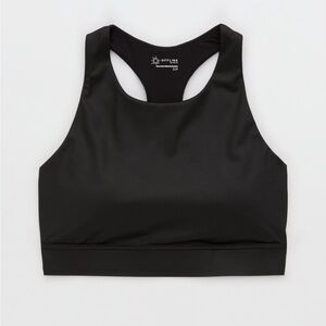 Offline by Aerie High Neck Gloss Sports Bra